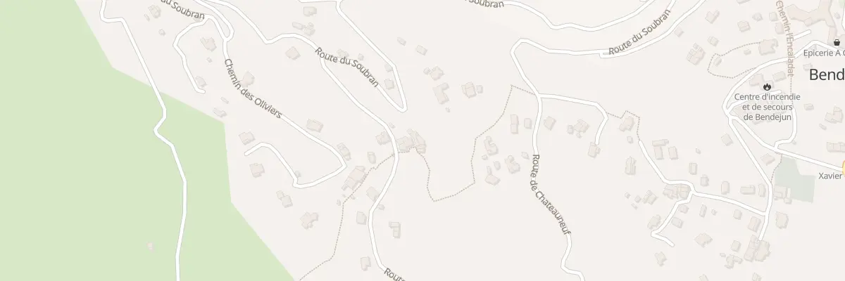 Plan du 157 Rte de la Part à Bendejun