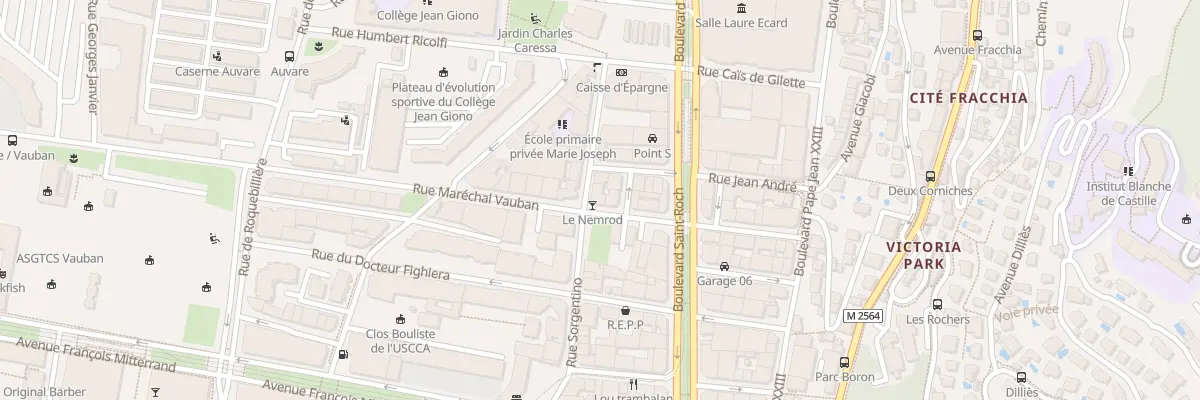 Plan du 1 Av Giacobi à Nice