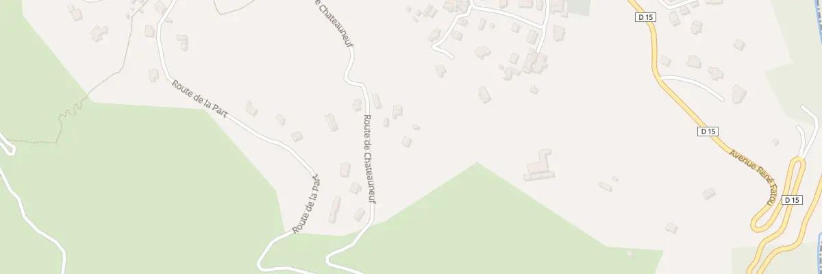 Plan du 521 Rte de Châteauneuf à Bendejun