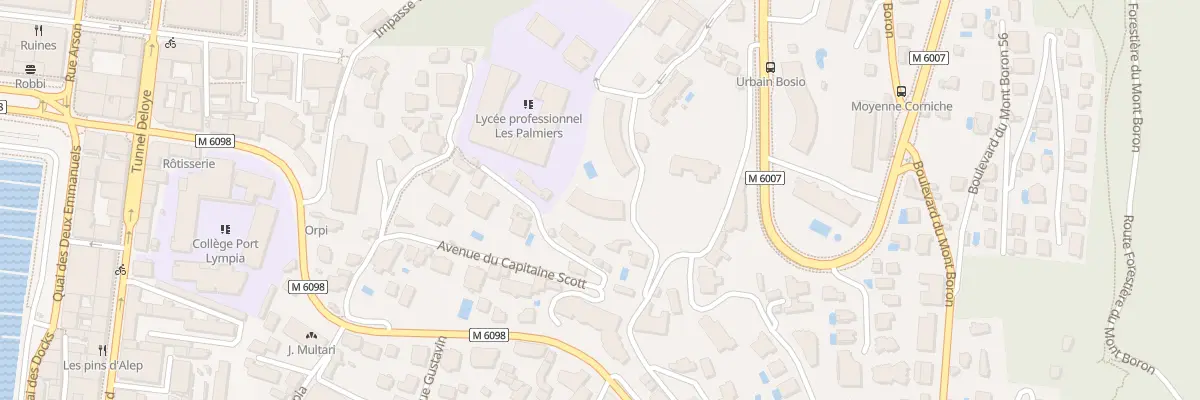 Plan du 15 Av Urbain Bosio à Nice