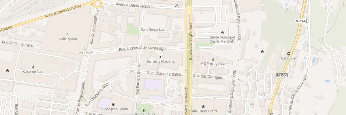 Plan du 1 Rue Acchiardi Saint Leger à Nice
