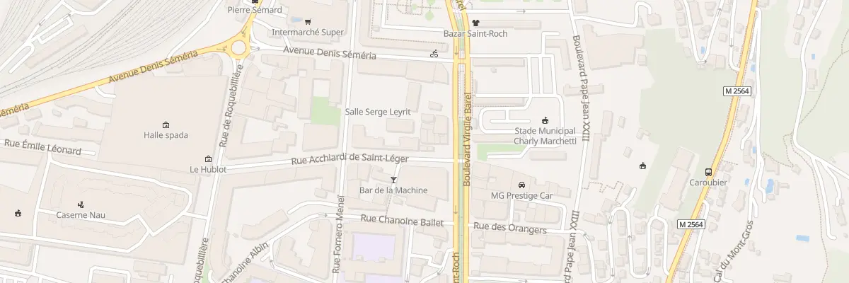 Plan du 6 Rue Acchiardi Saint Leger à Nice
