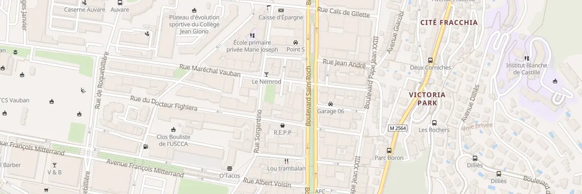 Plan du 6 Av Giacobi à Nice