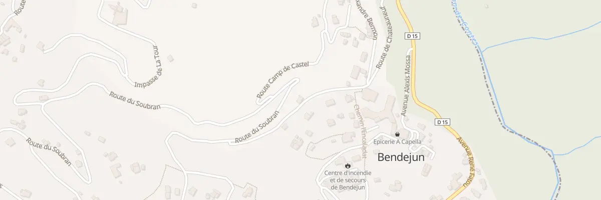 Plan du 484 Av de la Pergola à Bendejun