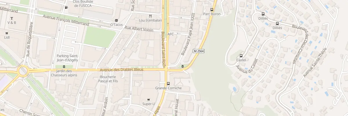 Plan du 2 Bd Saint-Roch à Nice
