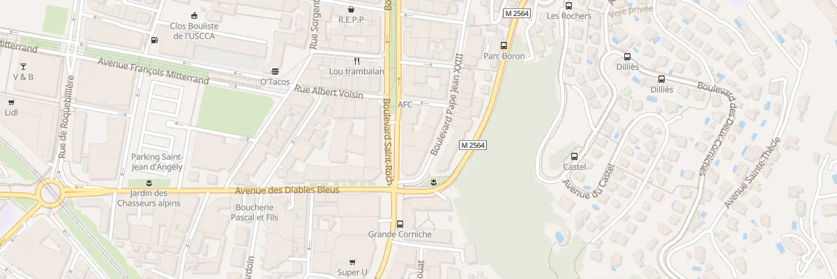 Plan du 4 Bd Saint-Roch à Nice