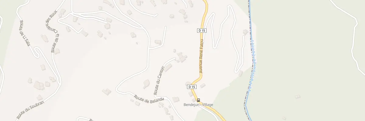 Plan du 74 Pl du Canton à Bendejun