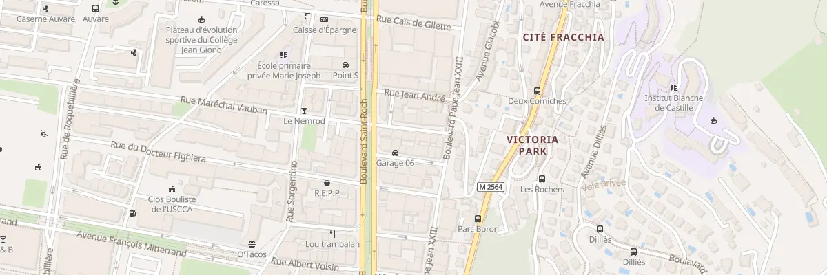 Plan du 18 Av Giacobi à Nice