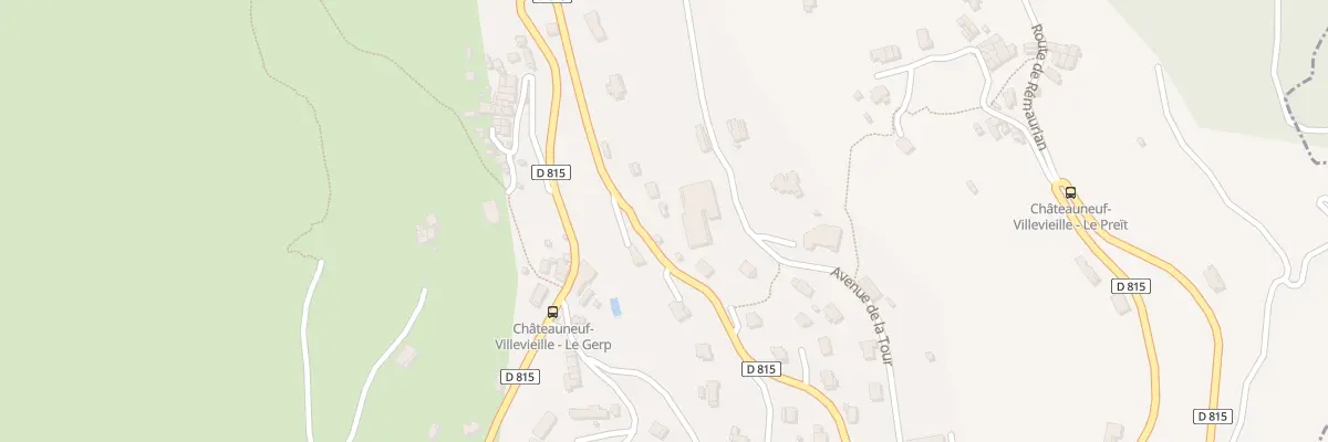 Plan du 404 Rte de Villevieille à Châteauneuf-Villevieille