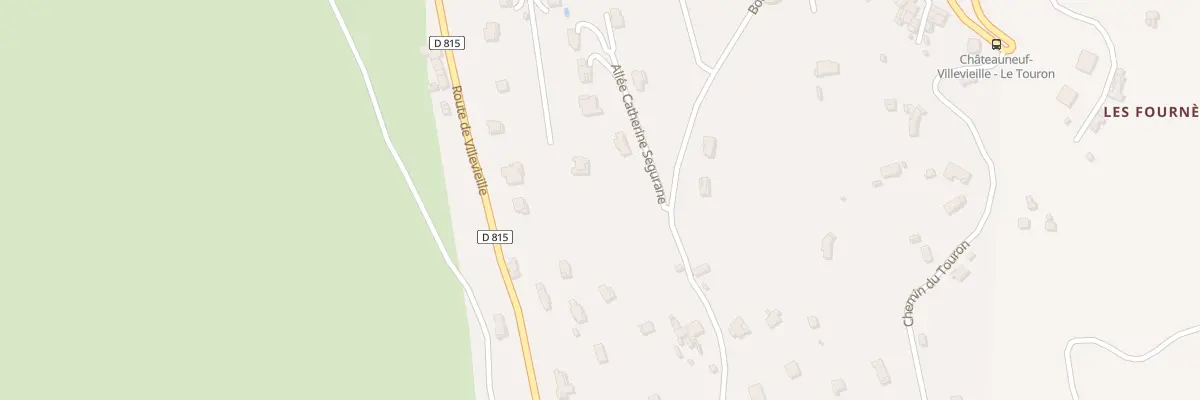 Plan du 600C Bd du Brec à Châteauneuf-Villevieille