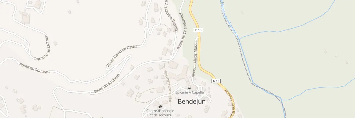 Plan du 321 Av de la Pergola à Bendejun