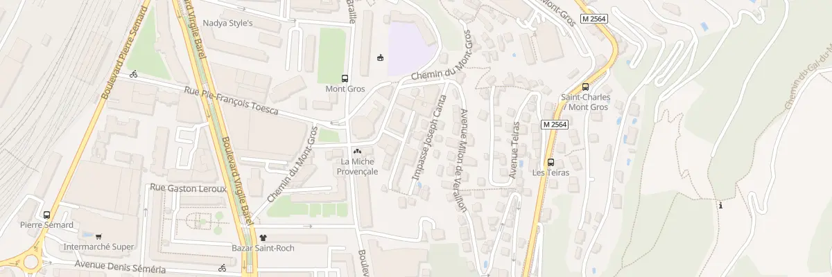 Plan du 14 Imp Milon de Véraillon à Nice
