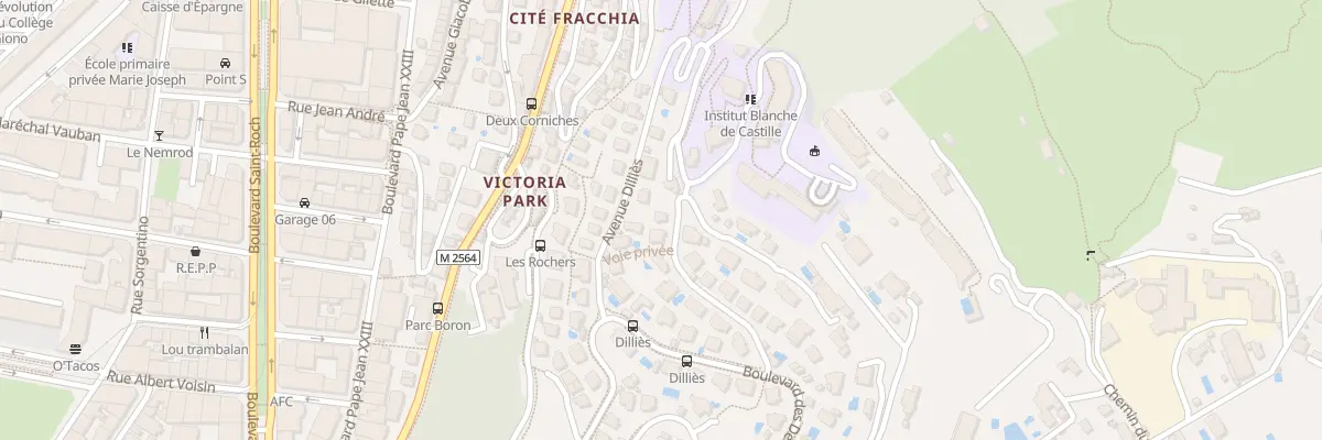 Plan du 13 Av des Chênes Victoria Park à Nice