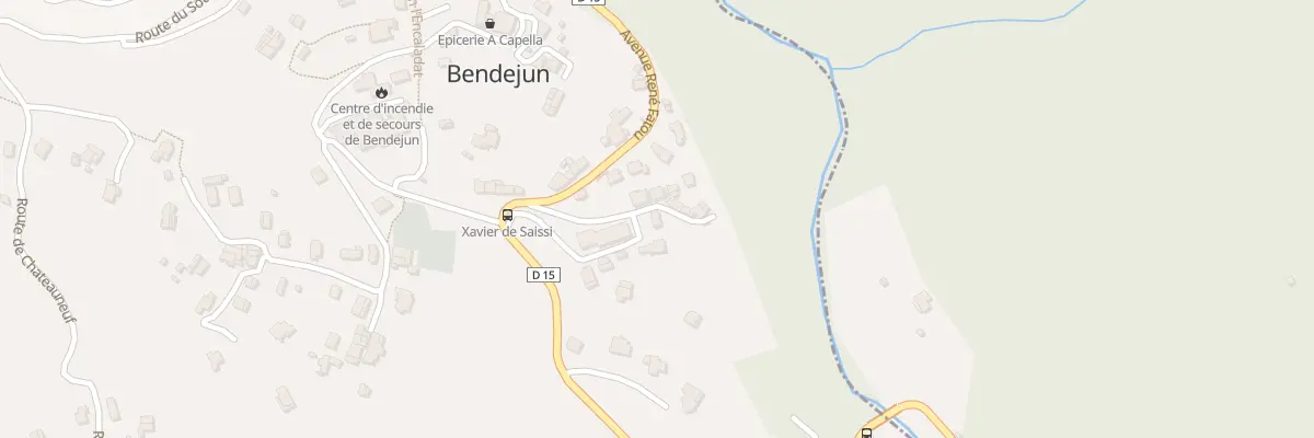 Plan du 5433 Carriera Sottrana à Bendejun
