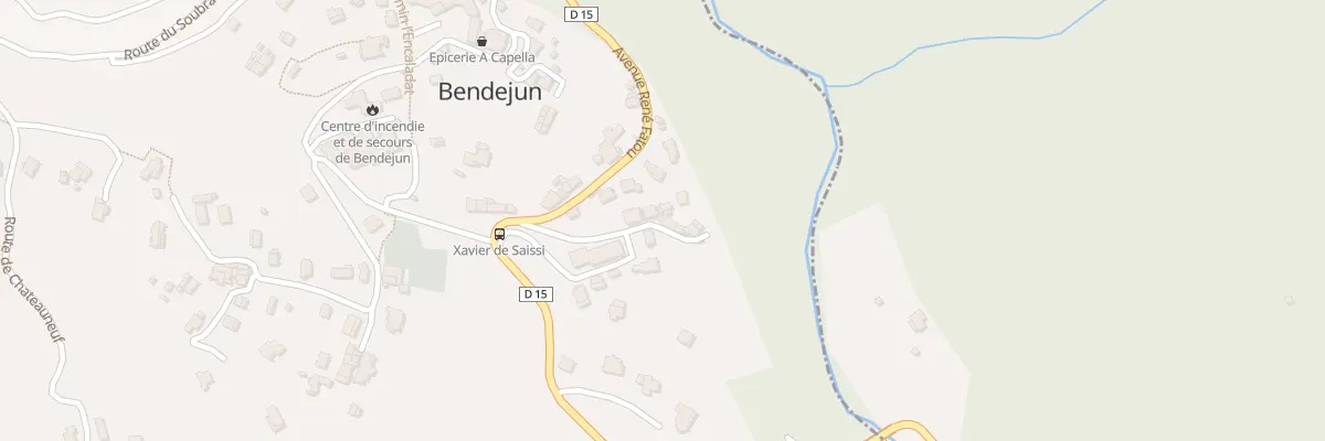 Plan du 5017 Carriera Sottrana à Bendejun