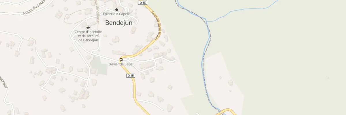 Plan du 157 Carriera Sottrana à Bendejun