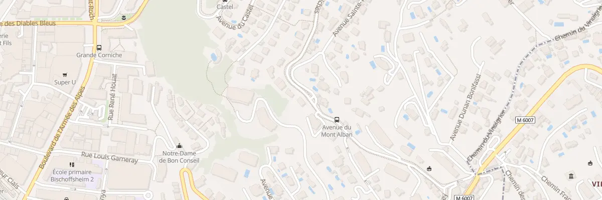 Plan du 92 Bd des Deux Corniches à Nice