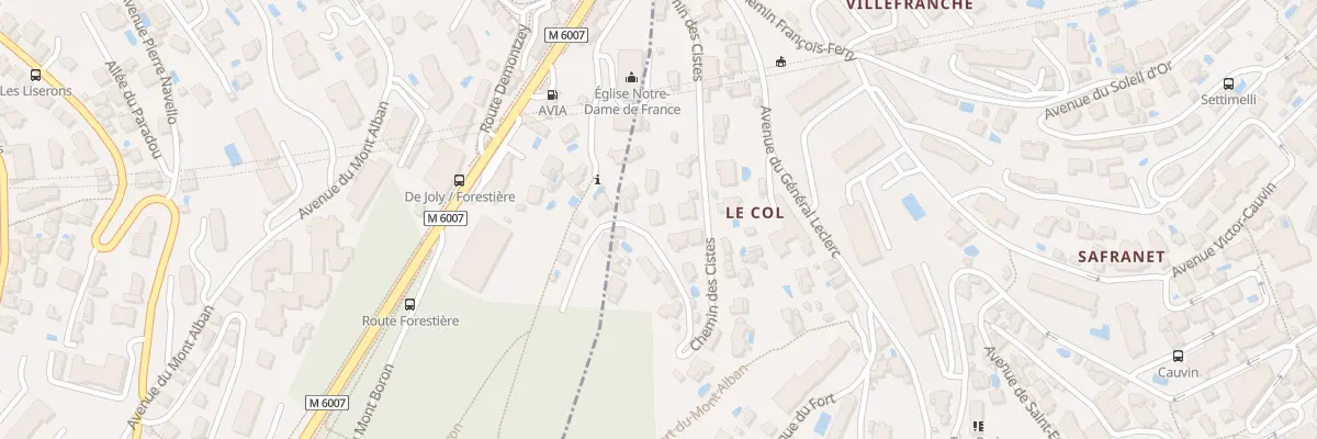 Plan du 430 Che des Cistes à Villefranche-sur-Mer