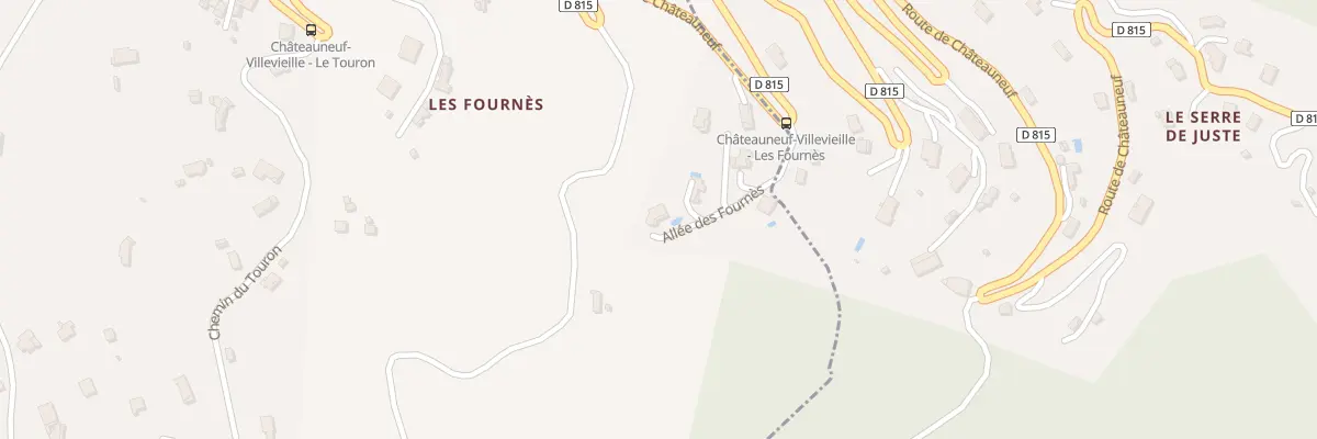 Plan du 151 All des Fournes à Châteauneuf-Villevieille