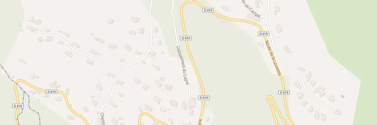 Plan du 299 Che du Cayre à Nice