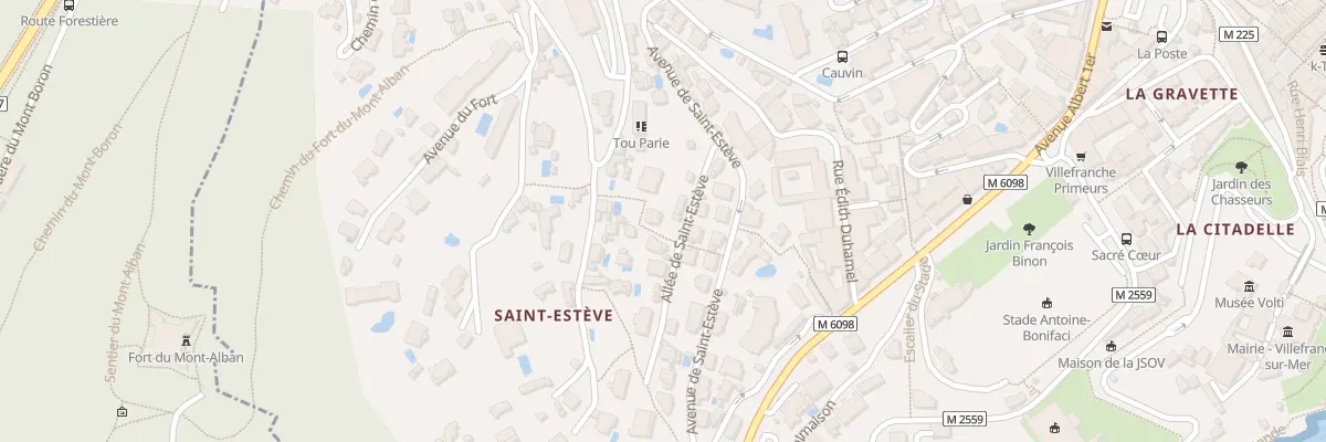 Plan du 4 All de Saint-Estève à Villefranche-sur-Mer