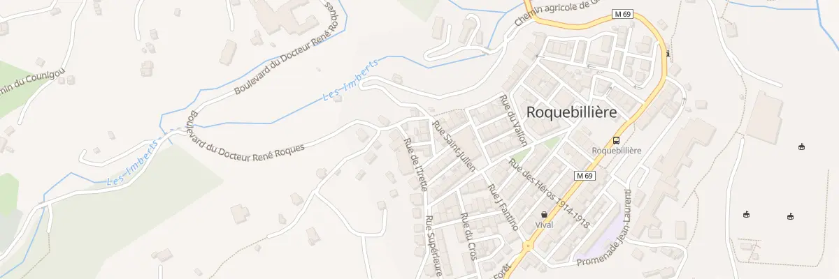 Plan du 2 Rue des Fleurs à Roquebillière