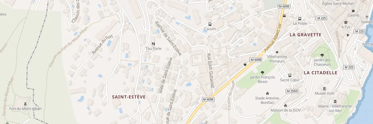 Plan du 24 Av de Saint-Estève à Villefranche-sur-Mer