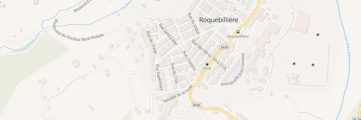 Plan du 6 Rue des Heros 1939-45 à Roquebillière
