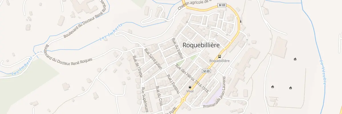 Plan du 8 Rue Alfred Corniglion à Roquebillière