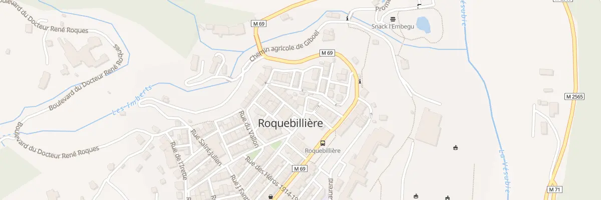 Plan du 1 Rue Andre Blanc à Roquebillière