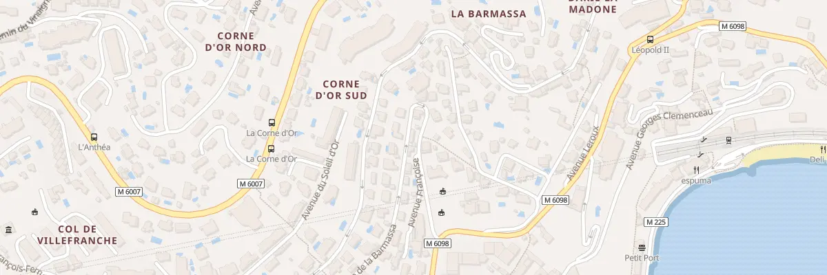 Plan du 7 Av de la Barmassa à Villefranche-sur-Mer