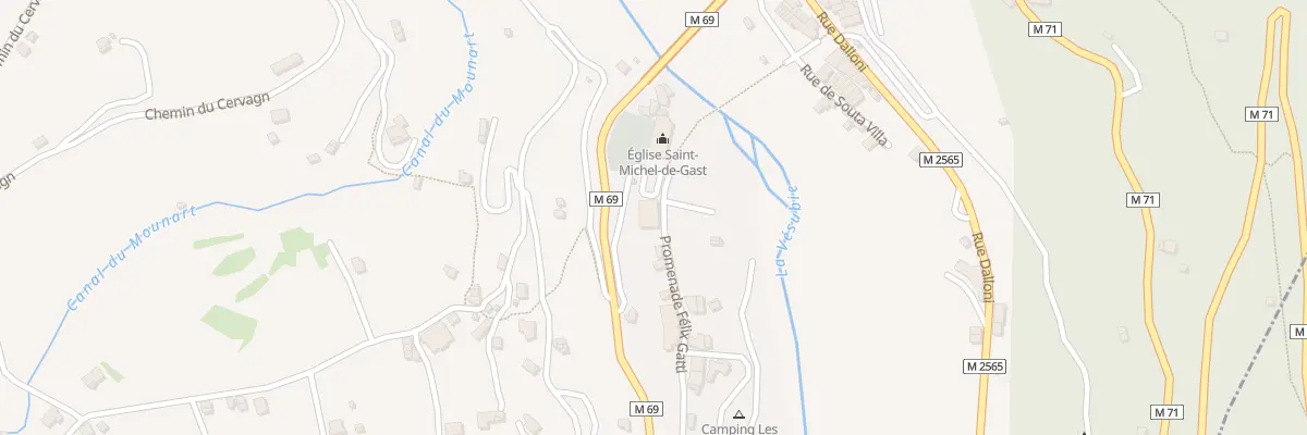 Plan du 5535 La Bourgade à Roquebillière