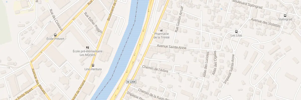 Plan du 62 Bd Général de Gaulle à La Trinité