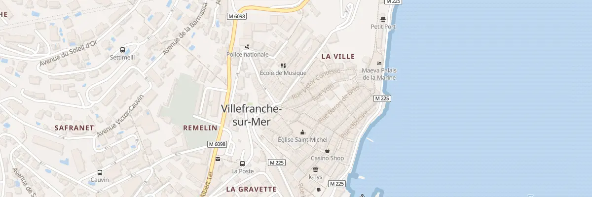 Plan du 10 Rue Victor Contesso à Villefranche-sur-Mer