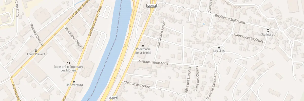 Plan du 66 Bd Général de Gaulle à La Trinité