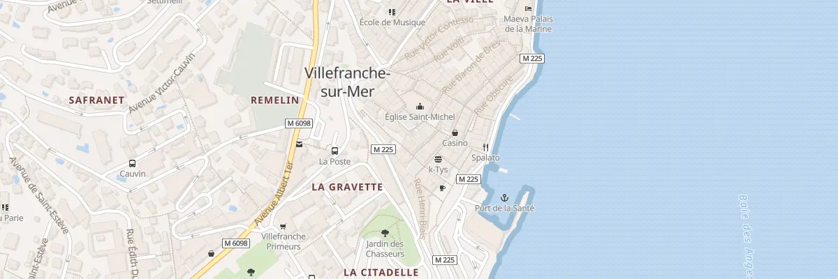 Plan du 6 Rue Amiral Albini à Villefranche-sur-Mer
