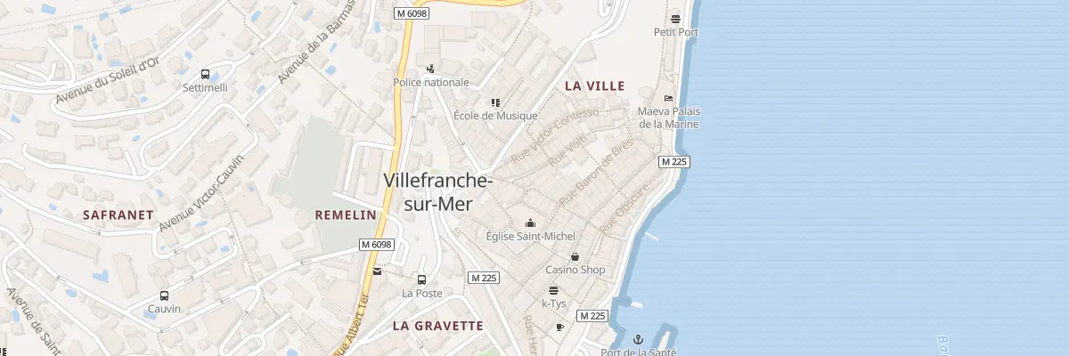 Plan du 6 Rue Volti à Villefranche-sur-Mer