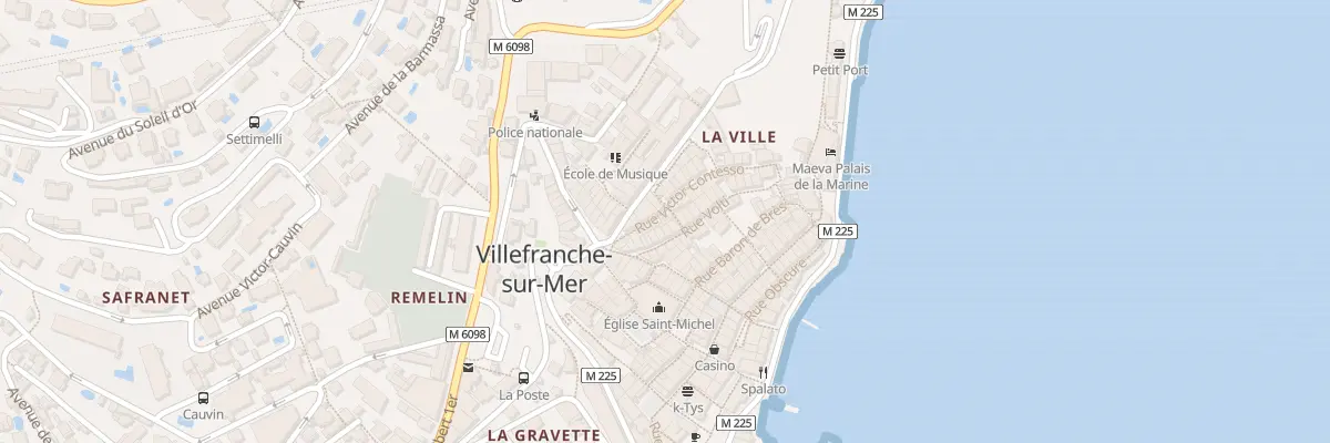 Plan du 16 Rue Victor Contesso à Villefranche-sur-Mer