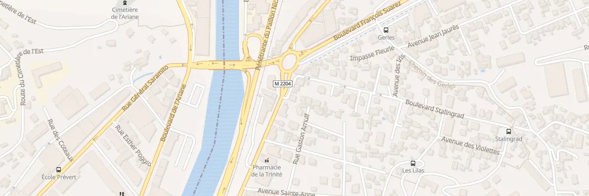Plan du 2 Bd Stalingrad à La Trinité