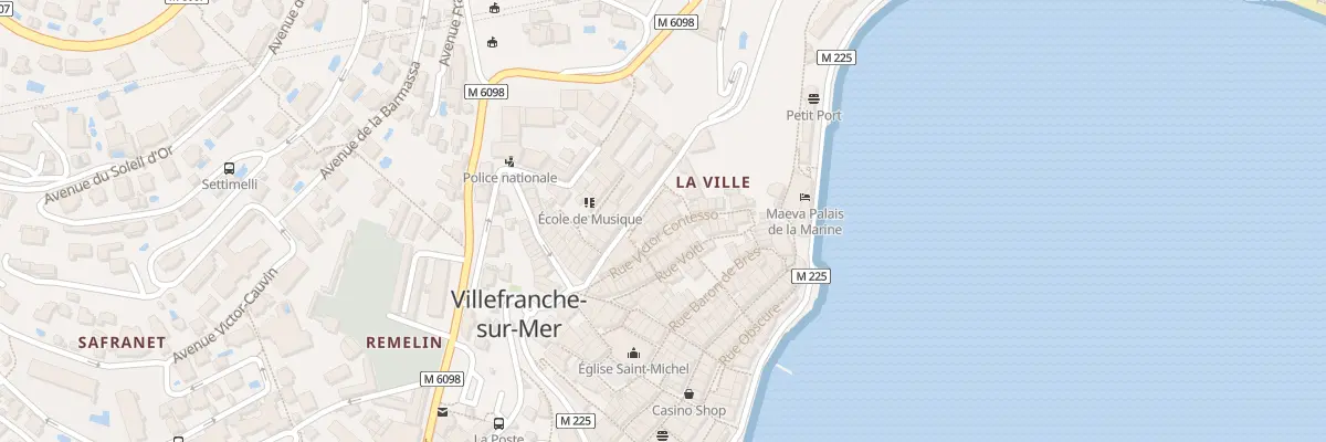 Plan du 7 Rue Victor Contesso à Villefranche-sur-Mer