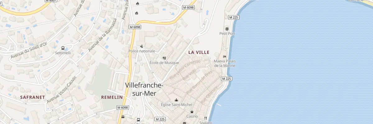 Plan du 9 Rue Victor Contesso à Villefranche-sur-Mer