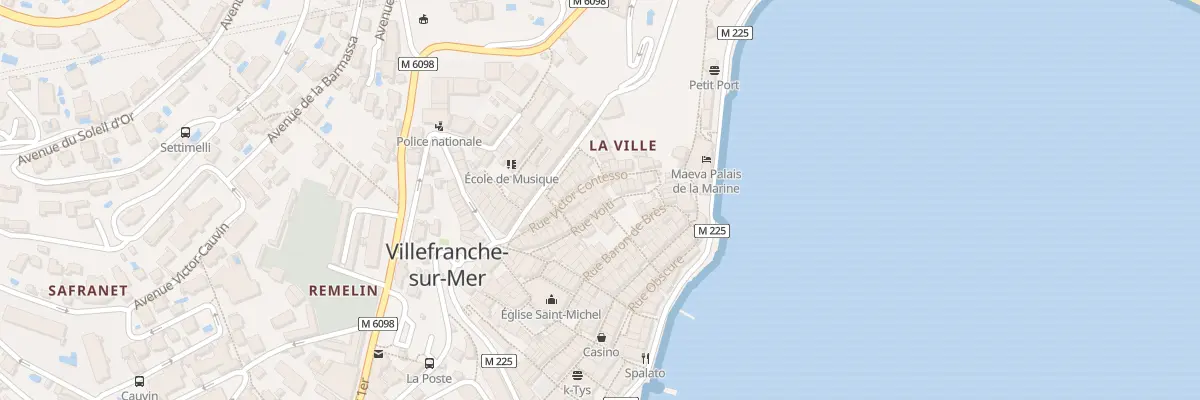 Plan du 25 Rue Volti à Villefranche-sur-Mer