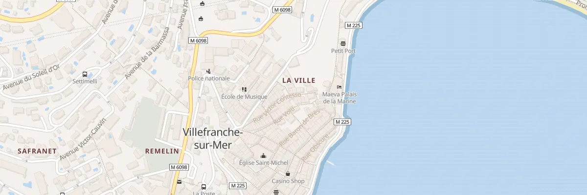 Plan du 34 Rue Victor Contesso à Villefranche-sur-Mer