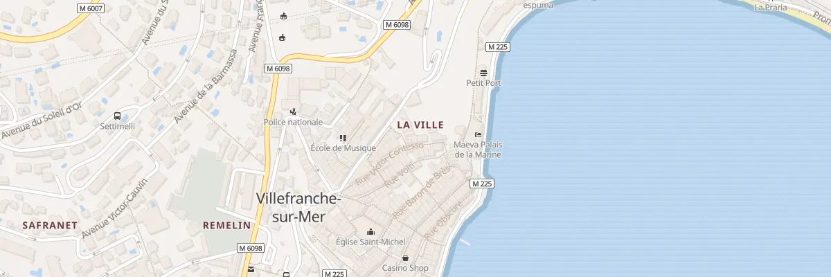 Plan du 13 Rue Victor Contesso à Villefranche-sur-Mer