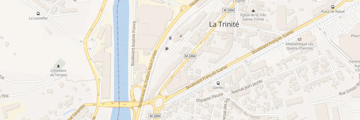 Plan du 23 Bd Général de Gaulle à La Trinité