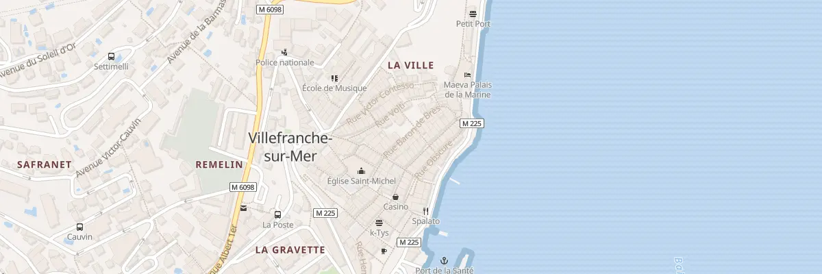 Plan du 24 Rue Baron de Bres à Villefranche-sur-Mer