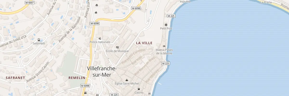 Plan du 15 Rue Victor Contesso à Villefranche-sur-Mer
