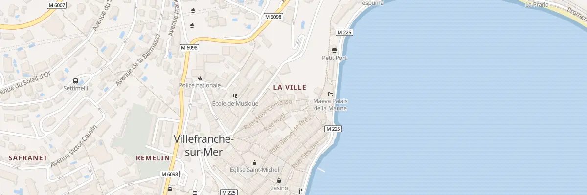 Plan du 17 Rue Victor Contesso à Villefranche-sur-Mer