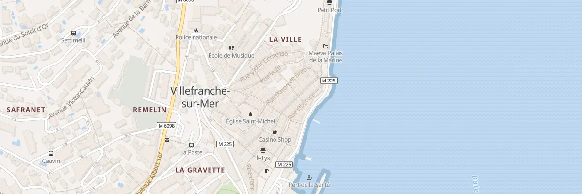 Plan du 25 Rue du Poilu à Villefranche-sur-Mer