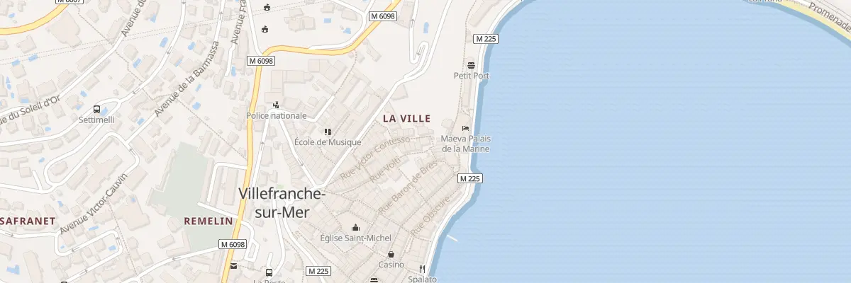 Plan du 44 Rue Victor Contesso à Villefranche-sur-Mer